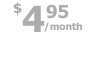 $4.95 Web Hosting.
