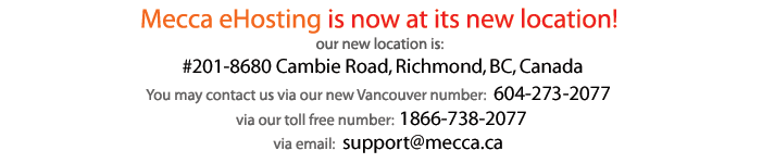 Canada Web Hosting service, Domain registration, eCommerce